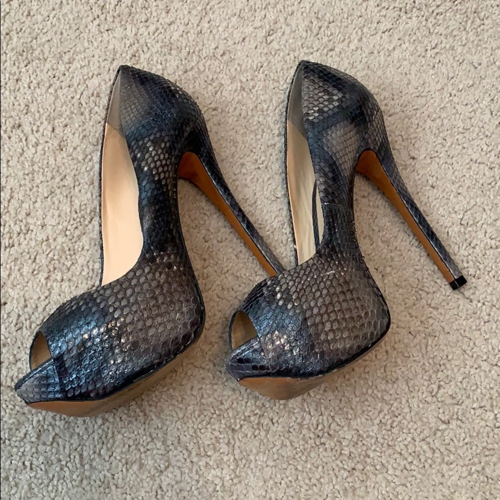 Python Peep Toe Pumps - image 5